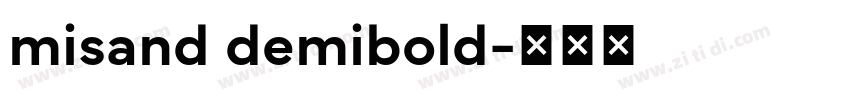 misand demibold字体转换